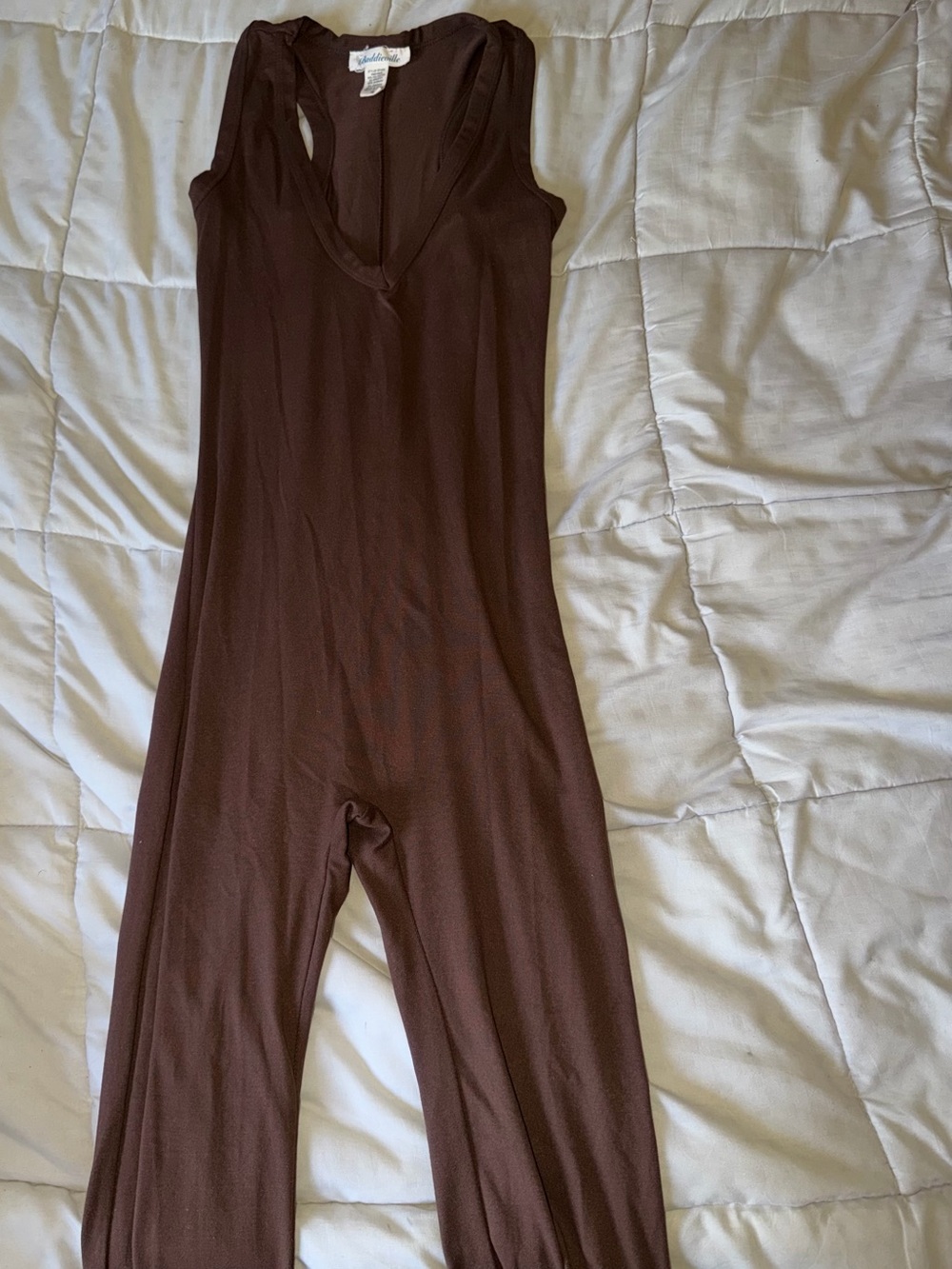 Sleek Chocolate Brown Sleeveless Jumpsuit